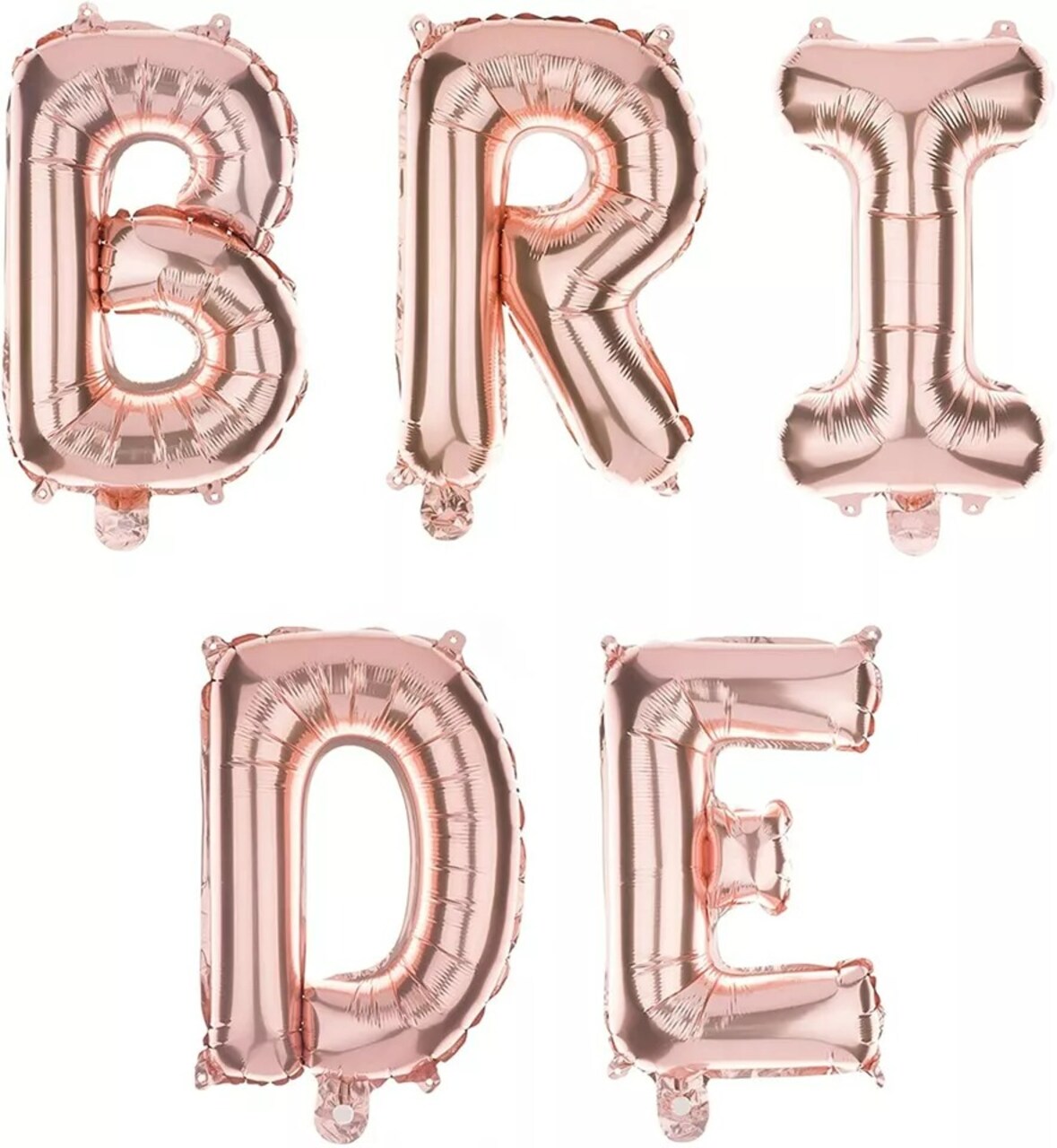 Bride Letter Balloons Bachelorette Party Decoration Bridal (35 inch Rose Gold)